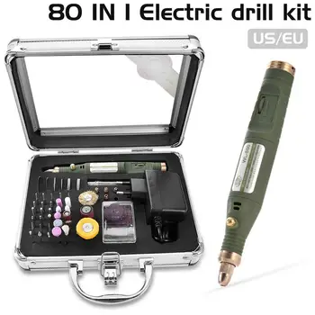 80-in-1 Mini Electric Rotary Drill Grinder With Grinding Accessories Set Multi-Function Engraving Machine Power Tool Kit
80-in-1 Mini Electric Rotary Drill Grinder With Grinding Accessories Set Multi-Function Engraving Machine Power Tool Kit