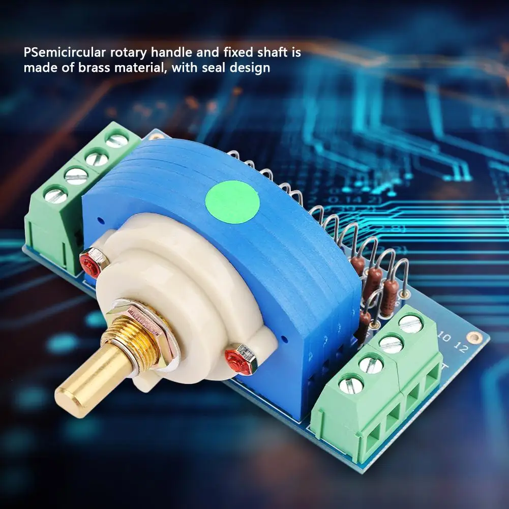 Newstyle 12 Step Stepping Stereo Volume Potentiometer Dual 50K Amplifier Volume Pot dual channel Volume Rotary Switch
Newstyle 12 Step Stepping Stereo Volume Potentiometer Dual 50K Amplifier Volume Pot dual channel Volume Rotary Switch