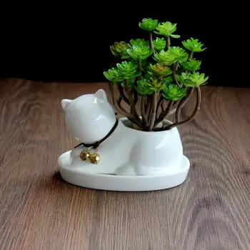 Ceramic Small Cat Flower Pot White Horse Flowerpot Planter Succulents Plant Desktop Garden Glazed Pots for Flowers
Ceramic Small Cat Flower Pot White Horse Flowerpot Planter Succulents Plant Desktop Garden Glazed Pots for Flowers