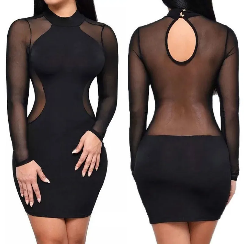 hirigin Women Mini Dress Sexy Bodycon Long Sleeve Perspective Party Slim Club Wear Casual Short Mini Dress
hirigin Women Mini Dress Sexy Bodycon Long Sleeve Perspective Party Slim Club Wear Casual Short Mini Dress