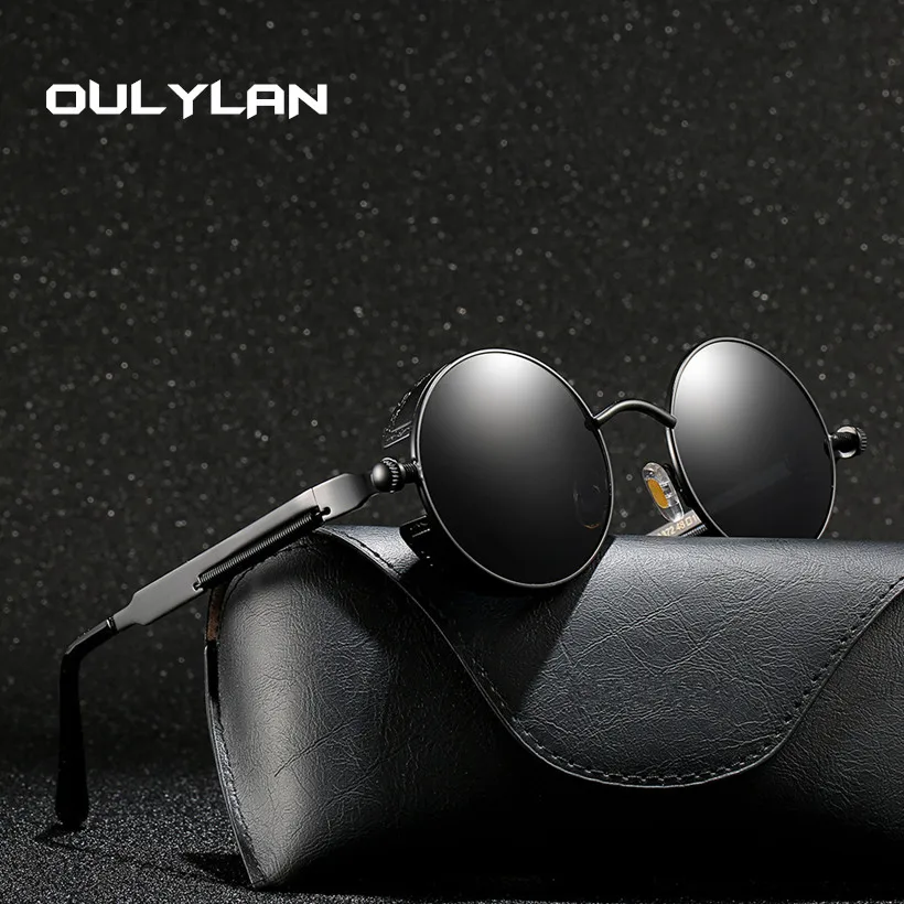 Oulylan Round Steampunk Sunglasses Men Women Sun Glasses Brand Designer Vintage Sunglass High Quality UV400 Eyewear
Oulylan Round Steampunk Sunglasses Men Women Sun Glasses Brand Designer Vintage Sunglass High Quality UV400 Eyewear