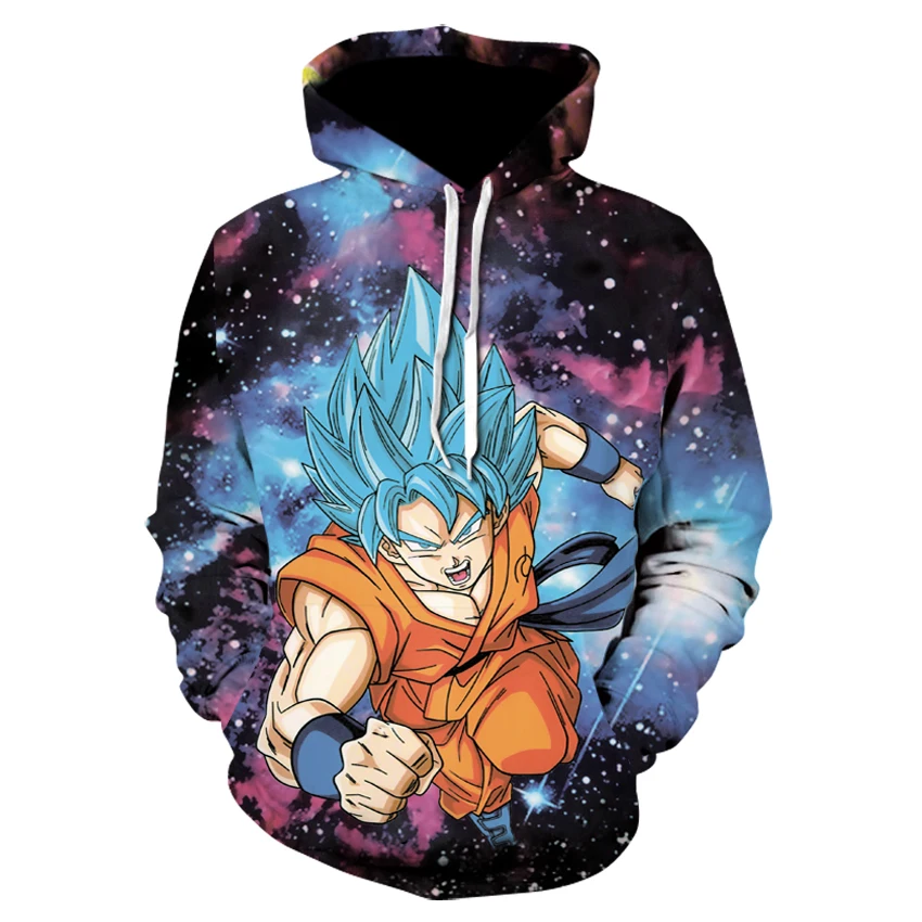 Dragon Ball Z толстовки 3D печатных пуловеры Спортивной Кофты Драконий жемчуг: Супер