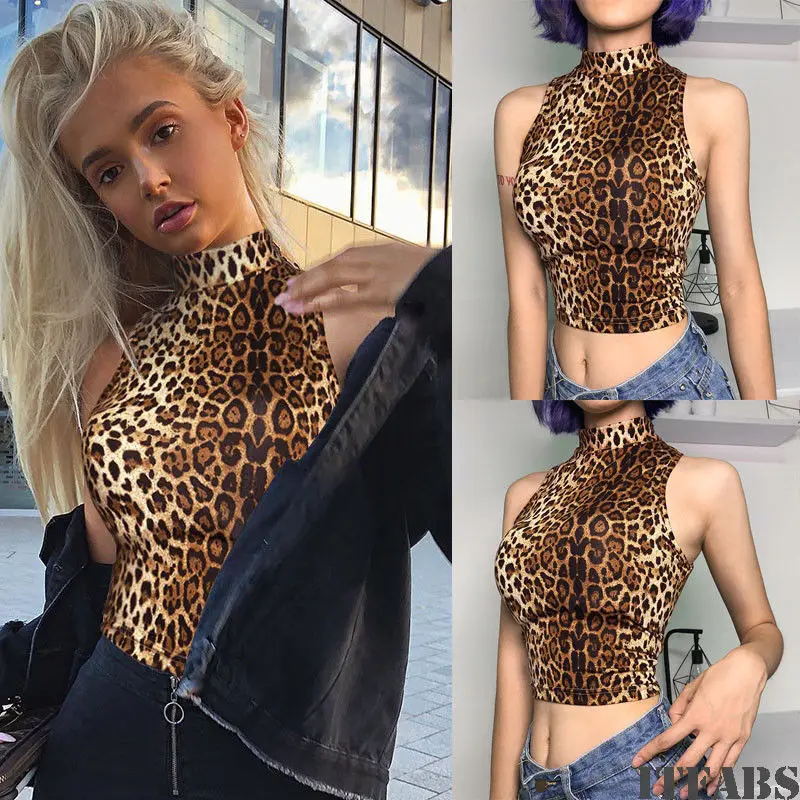 New Leopard Crop Top Women Fashion Turtle Neck Bottom Off Shoulder Camisole Crop Top Female Casual Vest Sleeveless Tank Top S-L
New Leopard Crop Top Women Fashion Turtle Neck Bottom Off Shoulder Camisole Crop Top Female Casual Vest Sleeveless Tank Top S-L