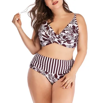 5xl Twist Plus Size Bikini High Waist Swimsuit Push Up Leaf Print Bathing Suits May Bathers Beach Monokini 2019 Woman Swimsuits
5xl Twist Plus Size Bikini High Waist Swimsuit Push Up Leaf Print Bathing Suits May Bathers Beach Monokini 2019 Woman Swimsuits