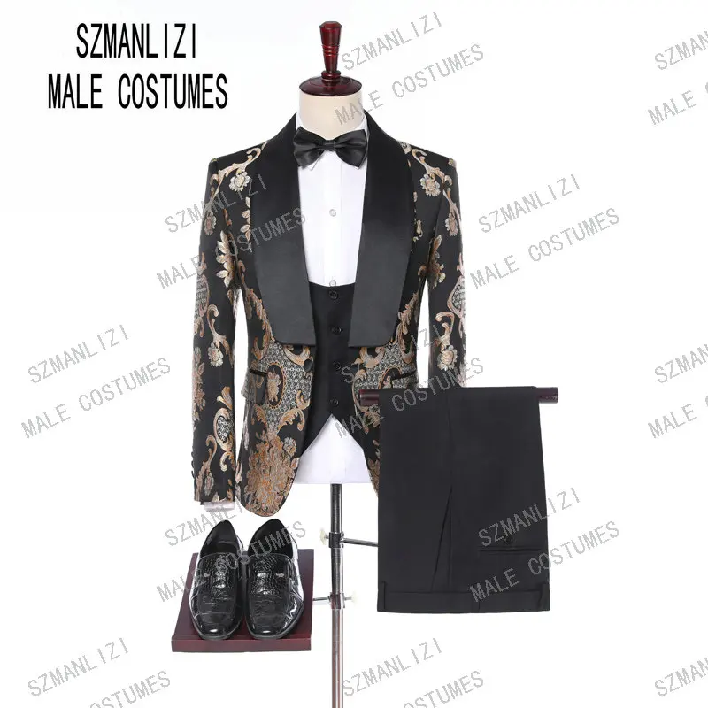 Costume Homme 2024 Elegant Formal Groom Men Dress Wedding Suits For Men Printed Floral Tuxedo Groomsmen Wedding Blazer Suits
Costume Homme 2024 Elegant Formal Groom Men Dress Wedding Suits For Men Printed Floral Tuxedo Groomsmen Wedding Blazer Suits