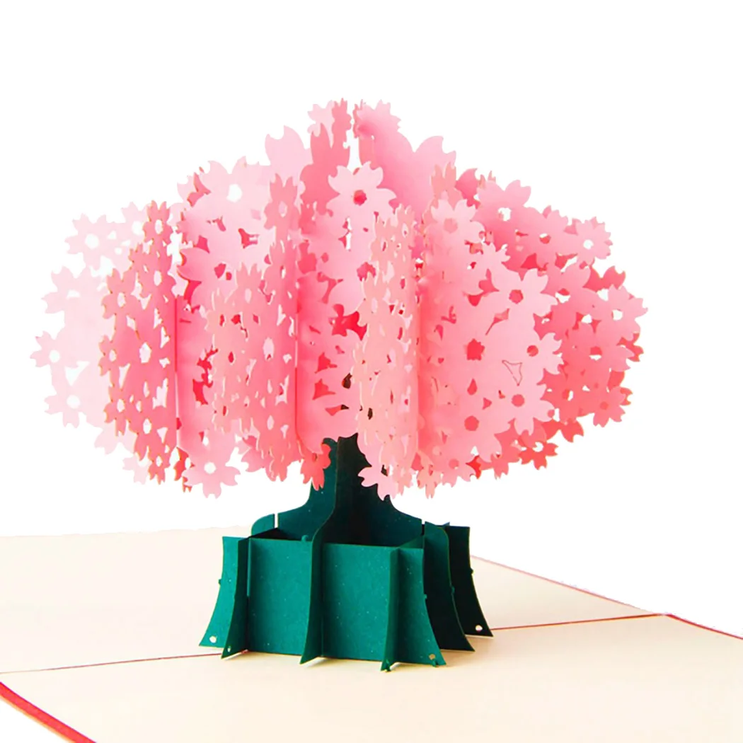 2019 Beautiful Pink Greeting Card 3D Dream Cherry Blossoms Invitation Card Pop Up Card For Valentine'S Day
2019 Beautiful Pink Greeting Card 3D Dream Cherry Blossoms Invitation Card Pop Up Card For Valentine'S Day