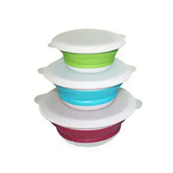 Silicone Folding Bowl Outdoor Tableware Picnic Storage Bowl with Lid 3 Piece Set
Silicone Folding Bowl Outdoor Tableware Picnic Storage Bowl with Lid 3 Piece Set