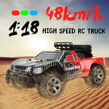 1:18 Electric RC Car 2.4G 48KM/H High Speed Racing Car Climbing 100 meters Remote Control Distance RC drift Off-Road Truck Toys
1:18 Electric RC Car 2.4G 48KM/H High Speed Racing Car Climbing 100 meters Remote Control Distance RC drift Off-Road Truck Toys