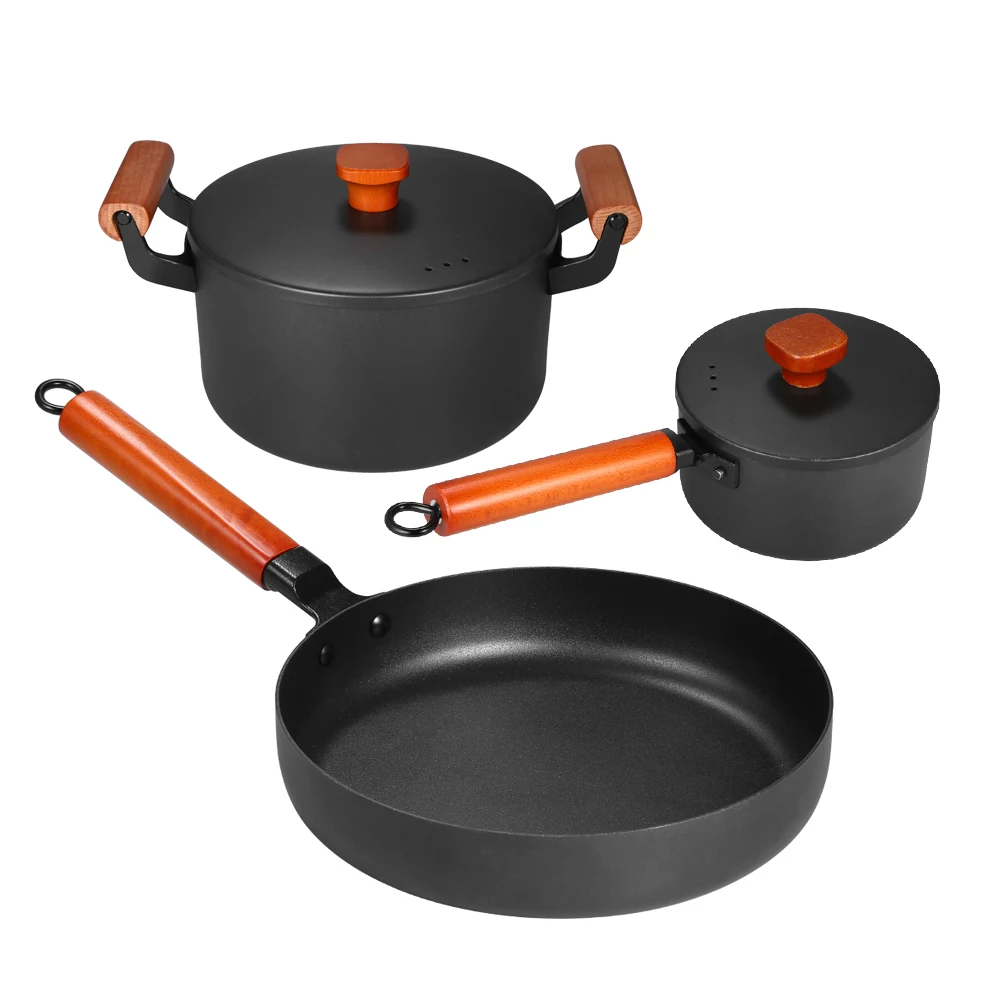 3pcs/set Non-stick Copper Frying Pan Set of 3 Casting Iron Pan Nonstick Iron Pot Soup Pot Milk Pot Frying Tools
3pcs/set Non-stick Copper Frying Pan Set of 3 Casting Iron Pan Nonstick Iron Pot Soup Pot Milk Pot Frying Tools