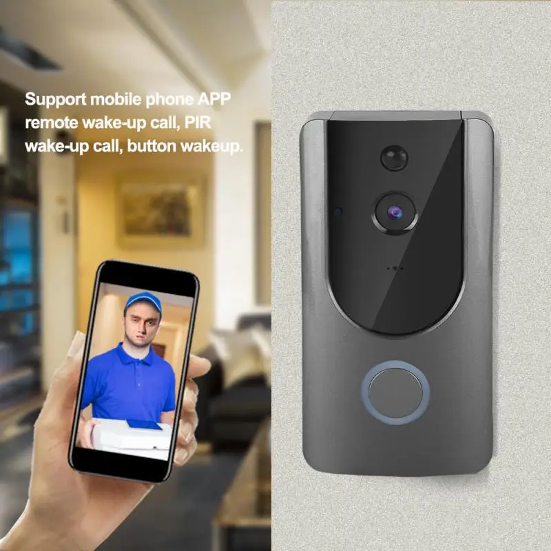720P Wifi IP Smart Video Doorbell Wireless Home Security Door Bell Intercom Visible Camera Doorbell deurbel timbre inalambrico
720P Wifi IP Smart Video Doorbell Wireless Home Security Door Bell Intercom Visible Camera Doorbell deurbel timbre inalambrico