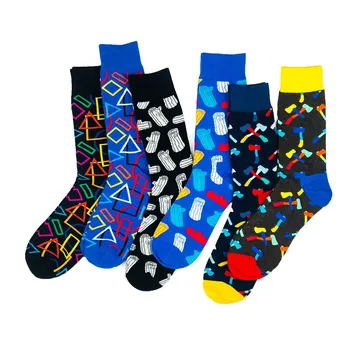PEONFLY 1 Pair Mens Crew Socks Harajuku Novelty Striped Letter Colorful Combed Cotton Breathable Funny Happy Socks Gifts
PEONFLY 1 Pair Mens Crew Socks Harajuku Novelty Striped Letter Colorful Combed Cotton Breathable Funny Happy Socks Gifts