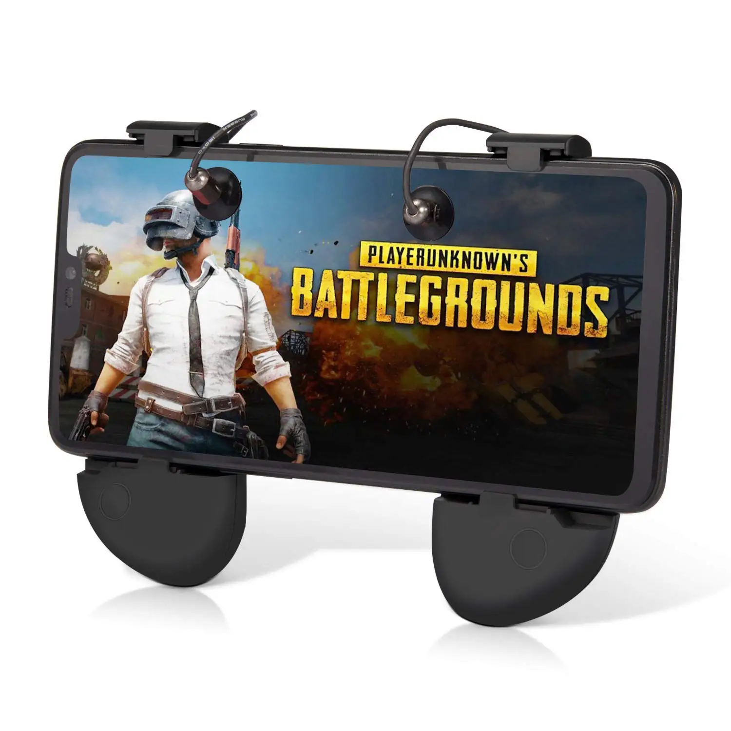 Mobile Game L1R1 Aim Trigger Fire Button and Controller Kit with Ergonomic Design Hand Grip for Fortnite/PUBG/Survival Rules
Mobile Game L1R1 Aim Trigger Fire Button and Controller Kit with Ergonomic Design Hand Grip for Fortnite/PUBG/Survival Rules