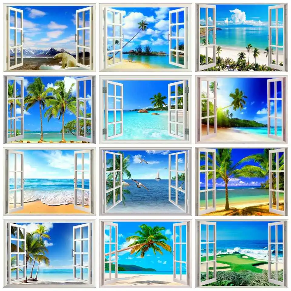 AZQSD Diamond Painting Landscape Window Diamond Embroidery Sale Scenic 5D DIY Picture Of Rhinestones Home Decor Gift Wall Art
AZQSD Diamond Painting Landscape Window Diamond Embroidery Sale Scenic 5D DIY Picture Of Rhinestones Home Decor Gift Wall Art