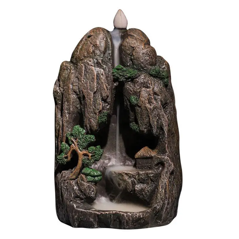 Chinese High Mountain Waterfall Of Smoke Backflow Incense Burner Cone Stick Holder Ceramic Office Home Decor Incense Road Craft
Chinese High Mountain Waterfall Of Smoke Backflow Incense Burner Cone Stick Holder Ceramic Office Home Decor Incense Road Craft