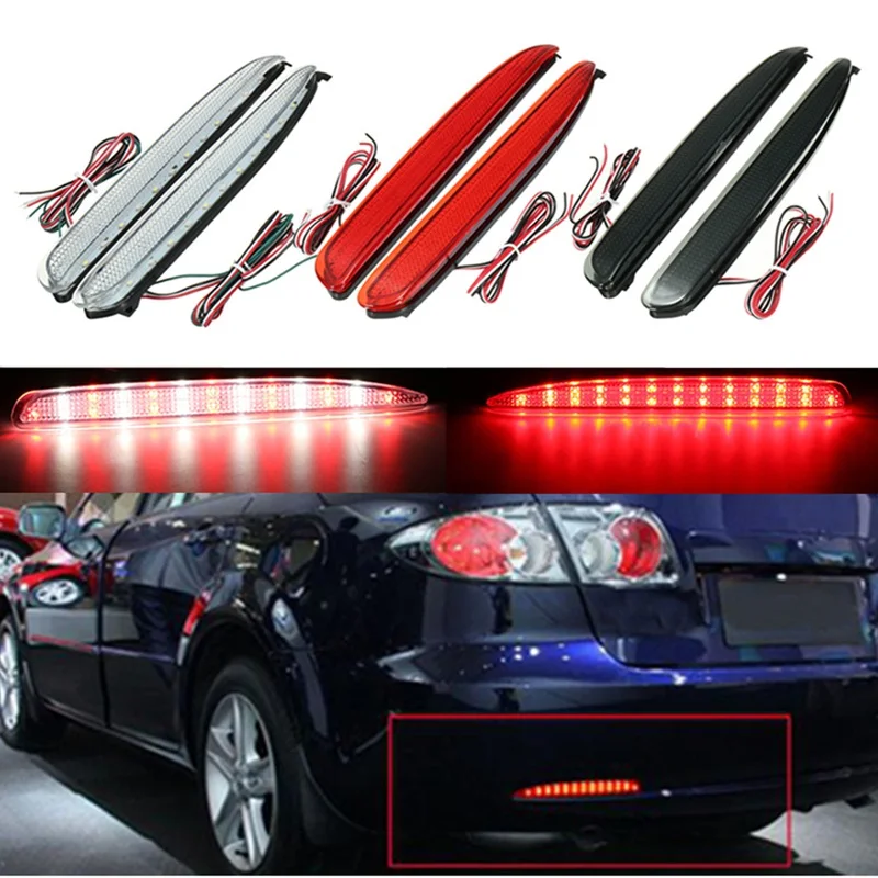 2x 24 LED Rear Bumper Reflectors Tail Brake Stop Running Turning Light For Mazda 6 03-08 Parking Warning Night Driving Fog Lamp
2x 24 LED Rear Bumper Reflectors Tail Brake Stop Running Turning Light For Mazda 6 03-08 Parking Warning Night Driving Fog Lamp