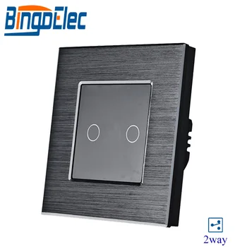 Bingoelec 2 Gang 2 Way Touch Switch Luxury Alloy Frame With Glass Panel Wall Switch EU Standard Touch Sensor Light Switch
Bingoelec 2 Gang 2 Way Touch Switch Luxury Alloy Frame With Glass Panel Wall Switch EU Standard Touch Sensor Light Switch