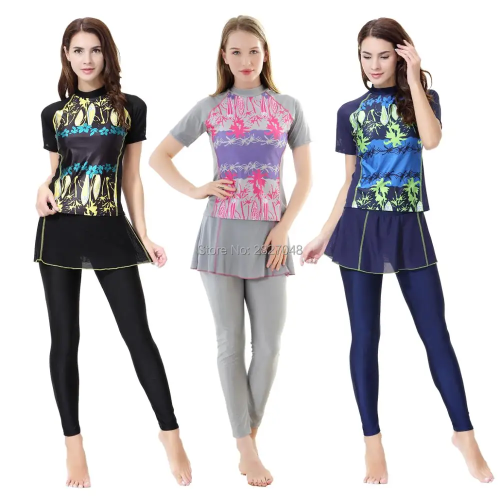Muslim Swimsuit Nylon Short Sleeve Swimwear Women Arab Two Pieces Islamic Bathing Suit Monokini with Hijib
Muslim Swimsuit Nylon Short Sleeve Swimwear Women Arab Two Pieces Islamic Bathing Suit Monokini with Hijib