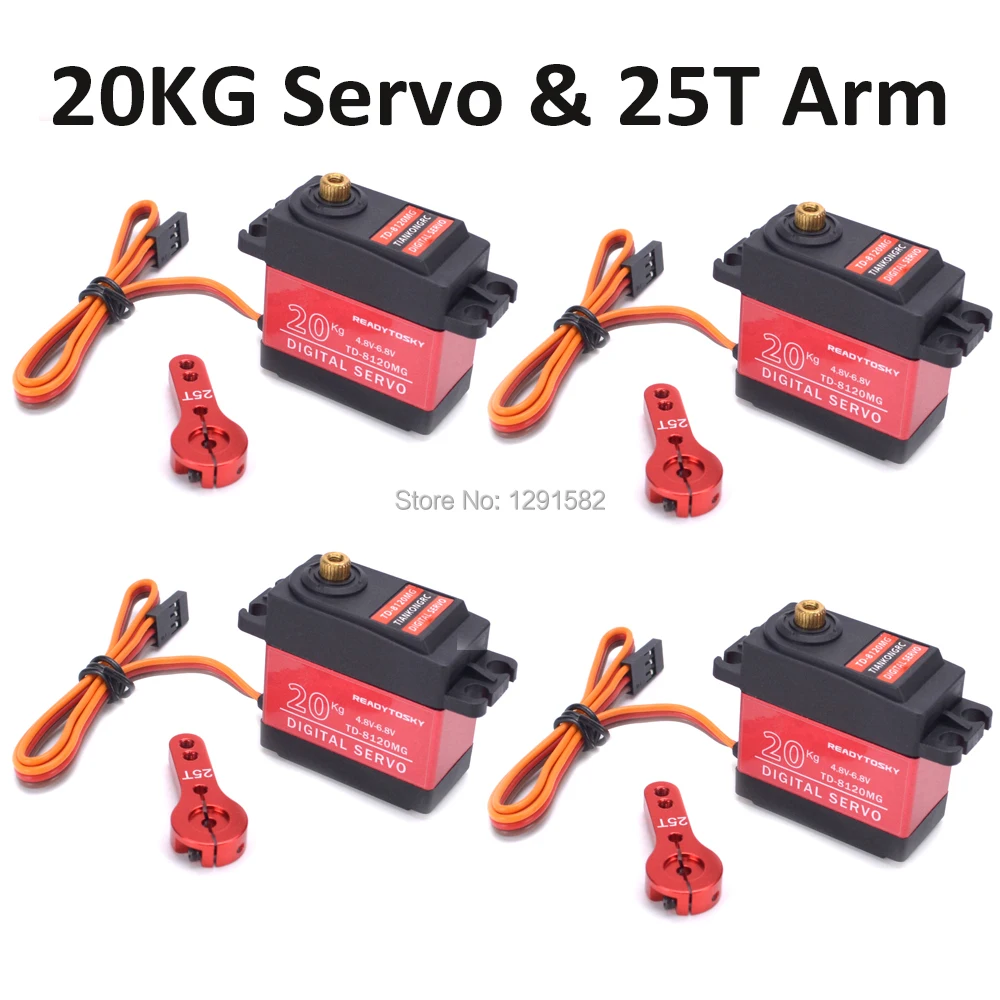 20KG Large Torque Digital Coreless Servo Aluminium Metal Gears / 25T Arm For RC Car Crawler RC Boat Helicopter RC Model
20KG Large Torque Digital Coreless Servo Aluminium Metal Gears / 25T Arm For RC Car Crawler RC Boat Helicopter RC Model