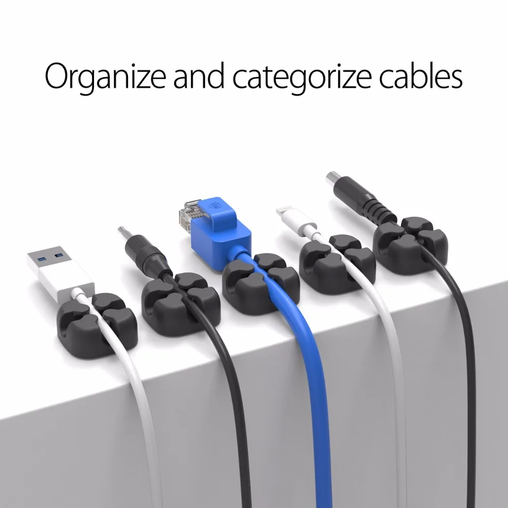 DISOUR 8 PCS Cable Organizer Earphones Mouse Cord Clip Protector USB HDMI Cable Management Holder Soporte Cable Wire Organizer 
DISOUR 8 PCS Cable Organizer Earphones Mouse Cord Clip Protector USB HDMI Cable Management Holder Soporte Cable Wire Organizer