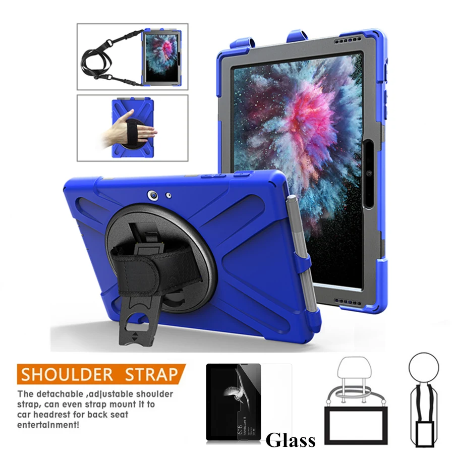 Case for New Microsoft Surface Go 10 Tablet Pencil Hold for Surface 10'' Kid Safe Shockproof Armor cover Hand Strap & Neck Strap
Case for New Microsoft Surface Go 10 Tablet Pencil Hold for Surface 10'' Kid Safe Shockproof Armor cover Hand Strap & Neck Strap