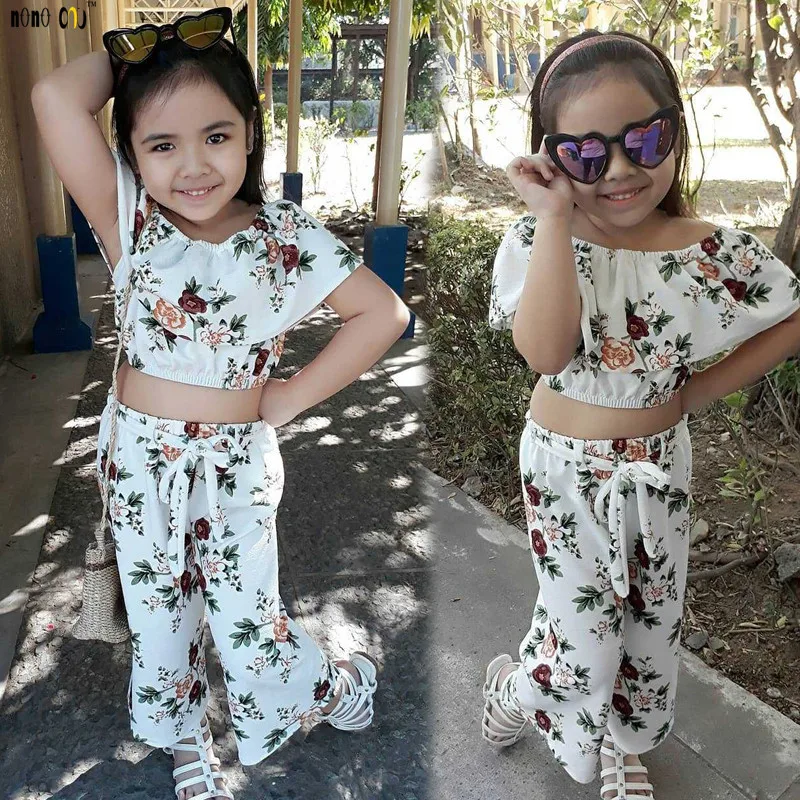 Floral Printed Girls Outfits Kids Clothing Sets 2 Pcs Top & Flare Pants Summer Ruffles Babys Girls Clothes Set 1 2 3 4 5 Years
Floral Printed Girls Outfits Kids Clothing Sets 2 Pcs Top & Flare Pants Summer Ruffles Babys Girls Clothes Set 1 2 3 4 5 Years