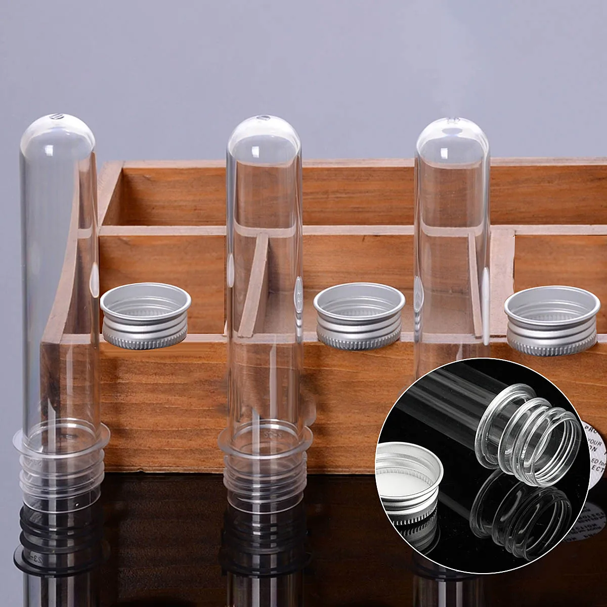 Kicute 10Pcs 40ml Plastic Transparent Test Tubes With Aluminum Cap Bottles 14cm School Supplies Lab Equipments
Kicute 10Pcs 40ml Plastic Transparent Test Tubes With Aluminum Cap Bottles 14cm School Supplies Lab Equipments
