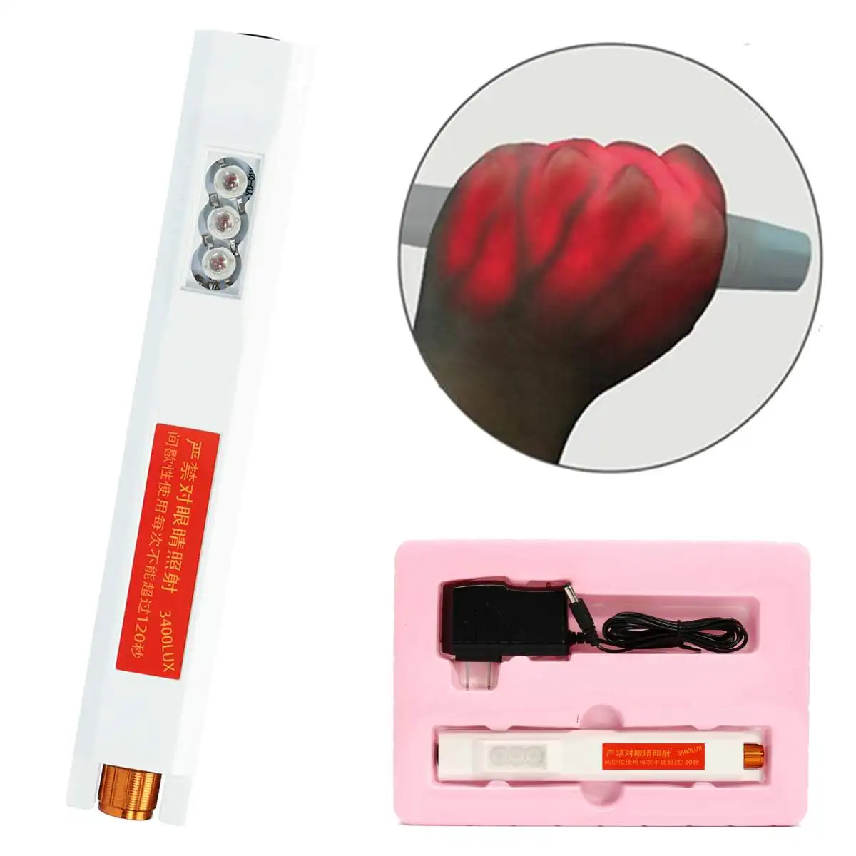 190x24x35mm Infrared Vein Viewer Finder Transilluminator Find Veins For Phlebotomy IV 20W Measurement Analysis Instrument Tool
190x24x35mm Infrared Vein Viewer Finder Transilluminator Find Veins For Phlebotomy IV 20W Measurement Analysis Instrument Tool