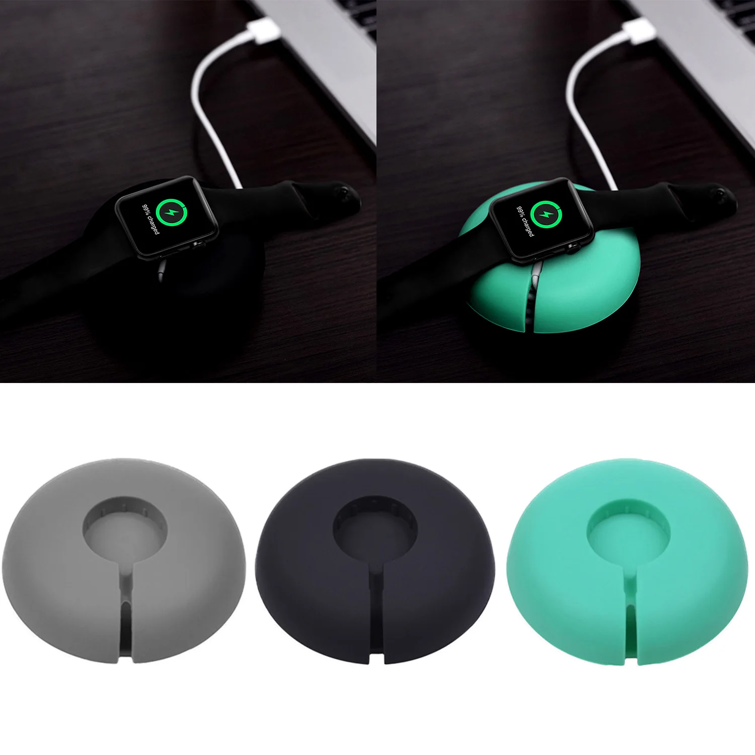 Besegad Silicone Charger Stand Holder Charging Dock Cable Winder Management for Apple Watch iWatch Series1 2 3 4 Accessories
Besegad Silicone Charger Stand Holder Charging Dock Cable Winder Management for Apple Watch iWatch Series1 2 3 4 Accessories