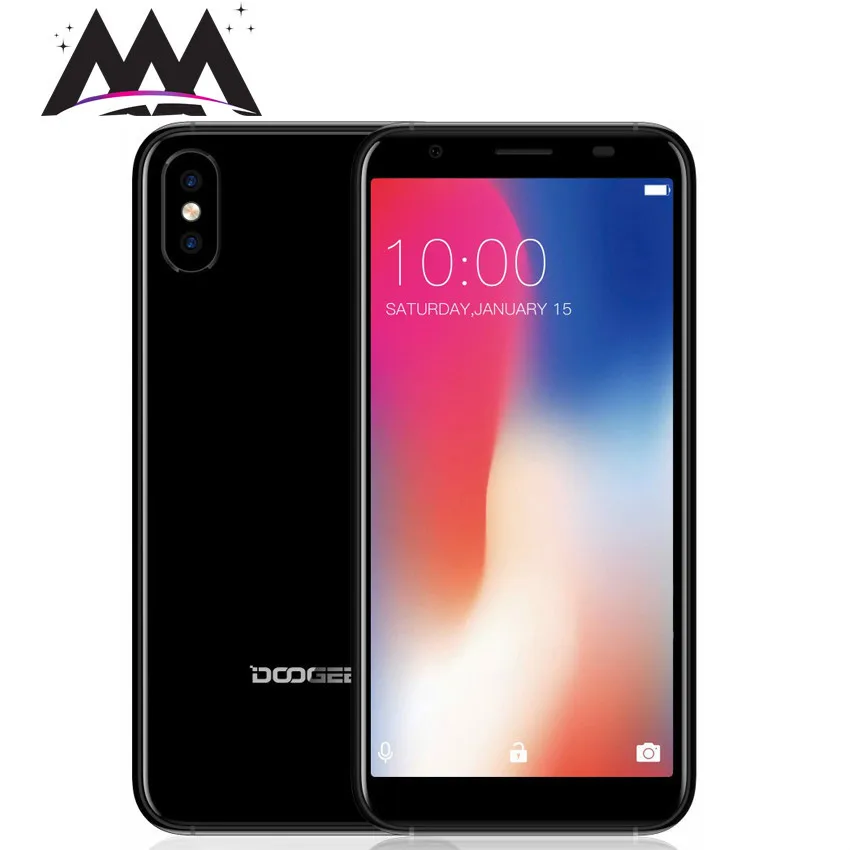 

DOOGEE X55 5.5" HD 18:9 Display Smartphone MT6580 Quad Core 1GB RAM 16GB ROM Android 7.1 Dual Cameras Fingerprint Mobile Phone