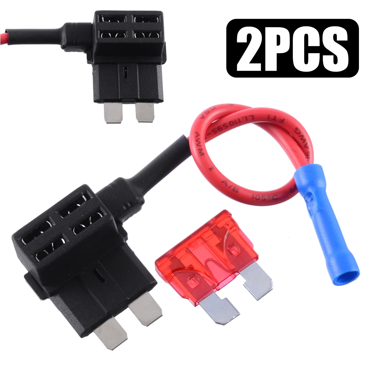 1 x DC 12V Circuit Fuse Holder Add A Circuit Standard Size Blade Fuse Holder with 10A Blade Fuse
1 x DC 12V Circuit Fuse Holder Add A Circuit Standard Size Blade Fuse Holder with 10A Blade Fuse