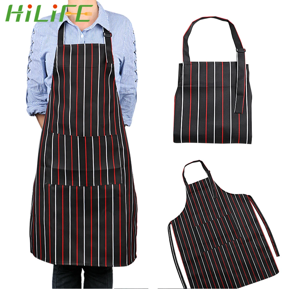 Adjustable Apron Home Kitchen Chef Restaurant Waiter Aprons Adult Black Stripe Bib For Man Woman Cooking Apron With Pockets
Adjustable Apron Home Kitchen Chef Restaurant Waiter Aprons Adult Black Stripe Bib For Man Woman Cooking Apron With Pockets