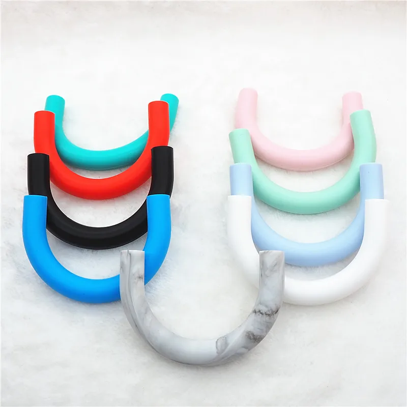 Chengkai 20PCS U Tube Silicone Teether Beads DIY Handmade Baby Pacifier Dummy Teething Pendant Stretch Chew Nursing Toy Beads
Chengkai 20PCS U Tube Silicone Teether Beads DIY Handmade Baby Pacifier Dummy Teething Pendant Stretch Chew Nursing Toy Beads