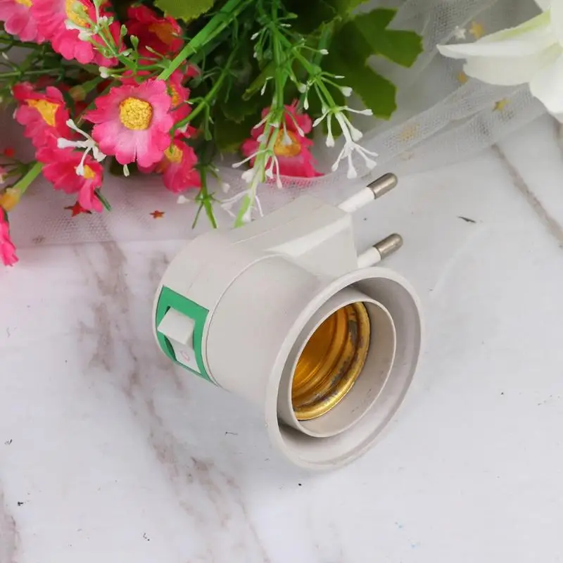 Lamp Base E27 LED Light Male Socket to US EU Type Plug Adapter Converter for E27 Screw Bulb Lamp Holder With ON/OFF Button
Lamp Base E27 LED Light Male Socket to US EU Type Plug Adapter Converter for E27 Screw Bulb Lamp Holder With ON/OFF Button