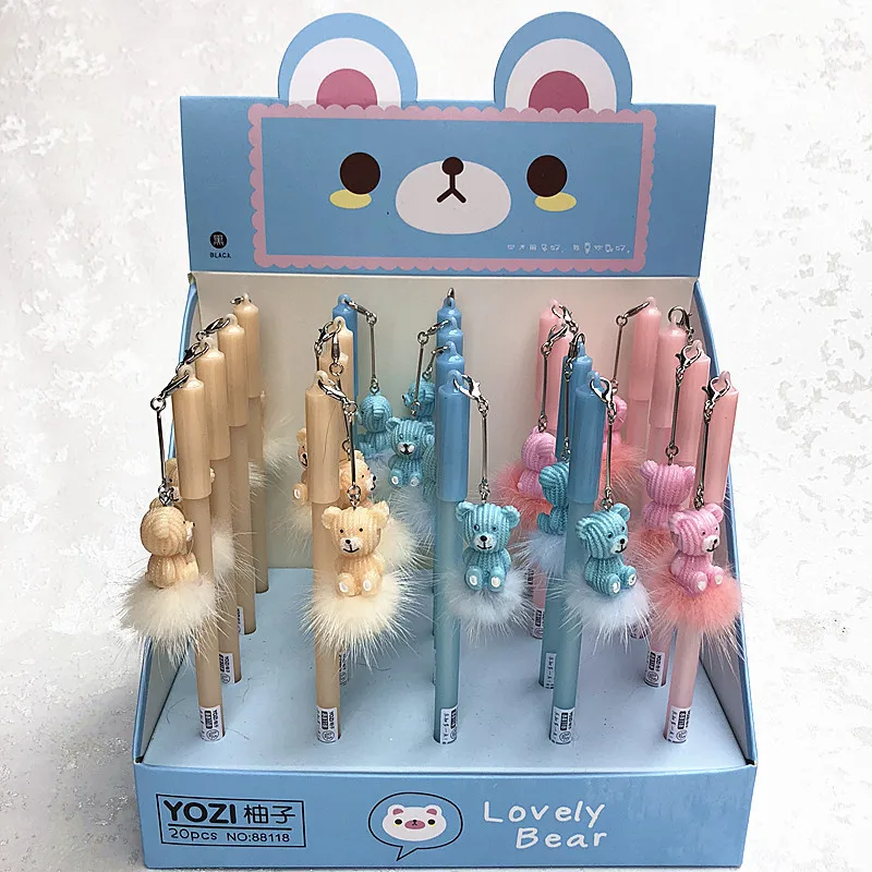 20 pcs Gel Pens Cartoon Lovely Bear black colored gel-inkpens for writing Cute stationery office school supplies
20 pcs Gel Pens Cartoon Lovely Bear black colored gel-inkpens for writing Cute stationery office school supplies