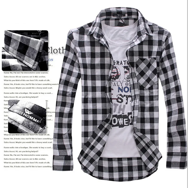 2019 Men Plaid Shirt Camisas 2017 New Arrival Men's Fashion Plaid Long-sleeved Shirt Male Casual High Quality Shirt WF12
2019 Men Plaid Shirt Camisas 2017 New Arrival Men's Fashion Plaid Long-sleeved Shirt Male Casual High Quality Shirt WF12