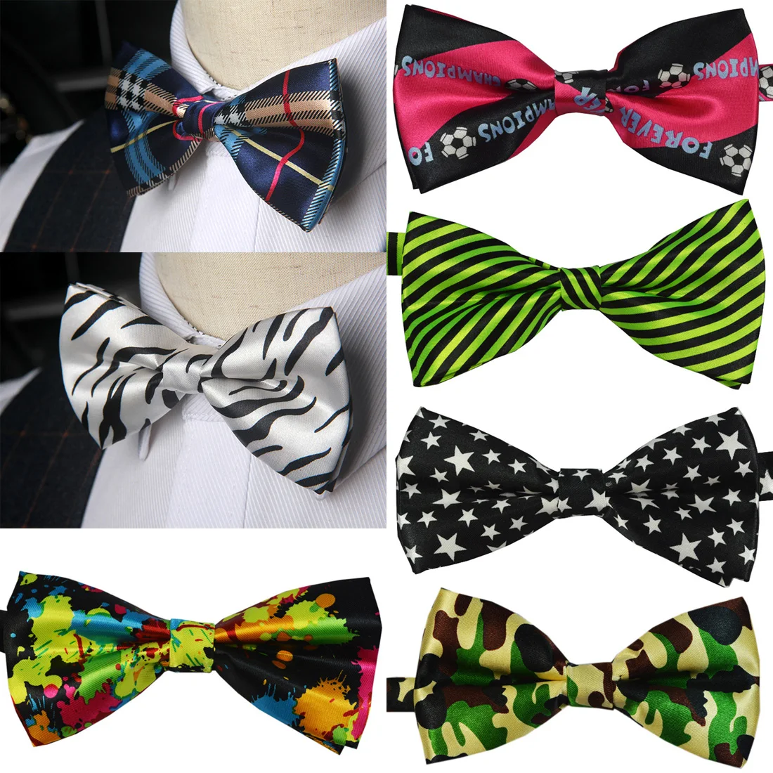 Fashion Adjustable Unique Men's Bow Ties DIY Striped Plaid Printed Butterfly Wedding Party Tuxedo Necktie Neckwear Cravate Homme
Fashion Adjustable Unique Men's Bow Ties DIY Striped Plaid Printed Butterfly Wedding Party Tuxedo Necktie Neckwear Cravate Homme