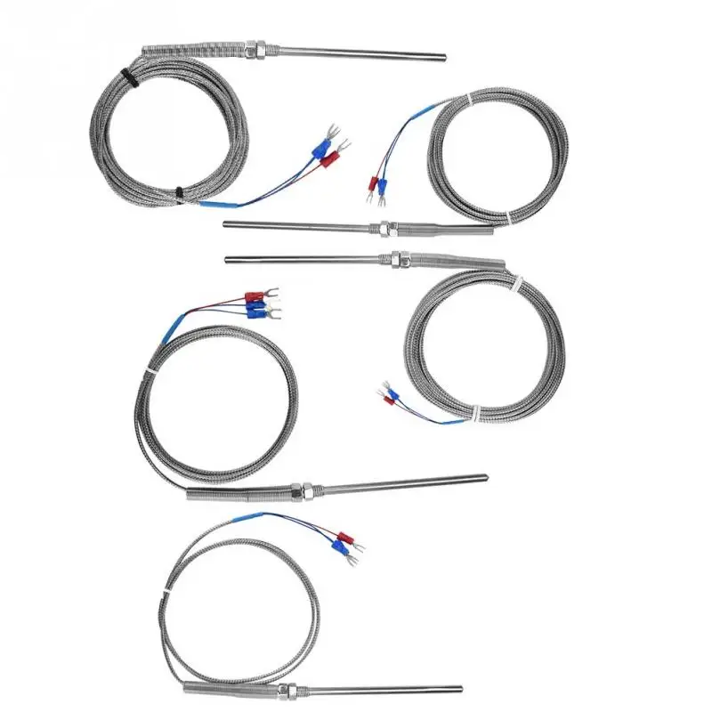 M8 Thread PT100 Platinum Resistor Thermocouple 100mm Probe Temperature Sensor Wire
M8 Thread PT100 Platinum Resistor Thermocouple 100mm Probe Temperature Sensor Wire