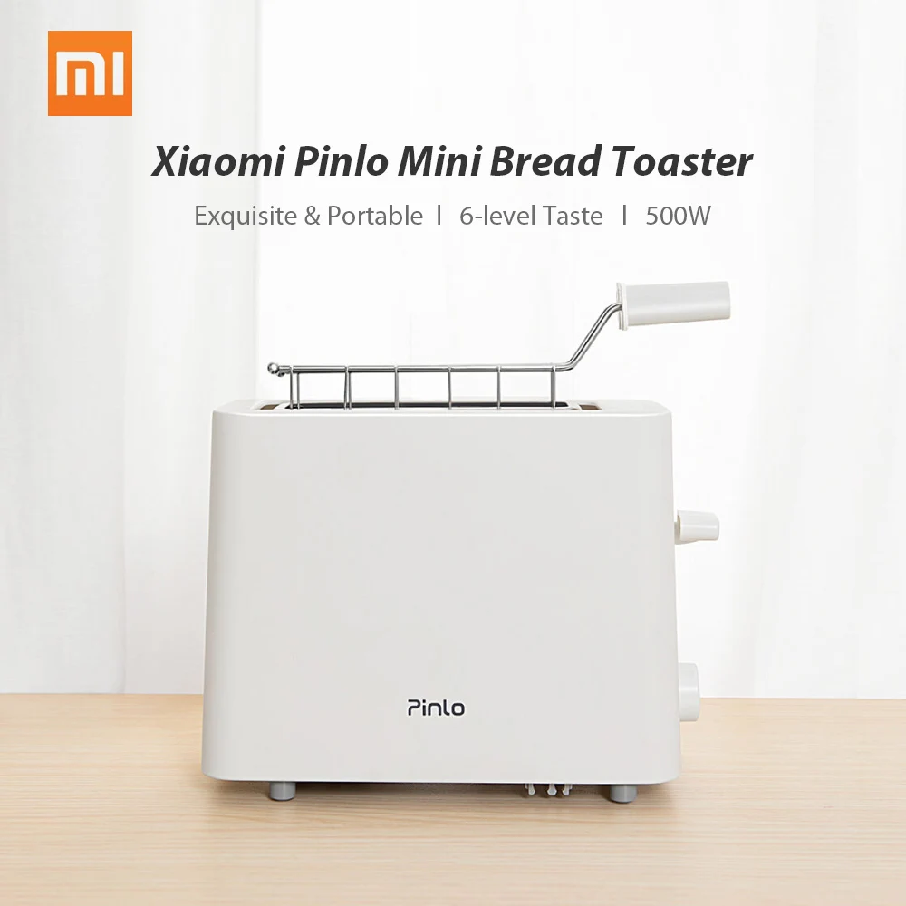 Xiaomi Pinlo Mini Bread Toaster Electric Bread Baking Maker Machine for Breakfast Sandwich Reheat Kitchen Toast
Xiaomi Pinlo Mini Bread Toaster Electric Bread Baking Maker Machine for Breakfast Sandwich Reheat Kitchen Toast