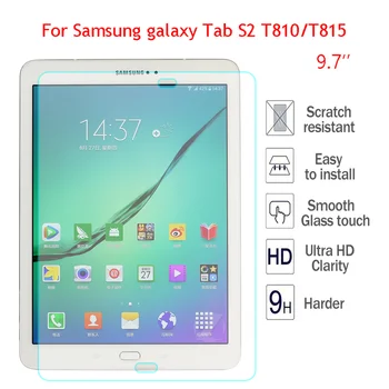 Tempered Glass For Samsung Galaxy Tab S2 9.7 Tablet Screen Protector T810 T815 9.7'' SM-T810 9H Explosion proof Hard Cover Film
Tempered Glass For Samsung Galaxy Tab S2 9.7 Tablet Screen Protector T810 T815 9.7'' SM-T810 9H Explosion proof Hard Cover Film