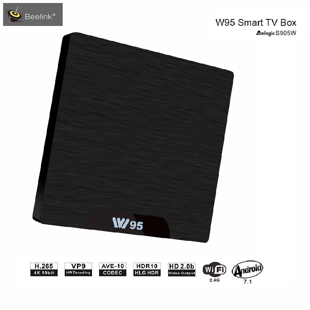 Beelink W95 4K TV Box Amlogic S905W Android 7.1 2GB RAM 16GB ROM Smart Set Top Box 2.4G Wifi HDMI 2.0 Media Player
Beelink W95 4K TV Box Amlogic S905W Android 7.1 2GB RAM 16GB ROM Smart Set Top Box 2.4G Wifi HDMI 2.0 Media Player