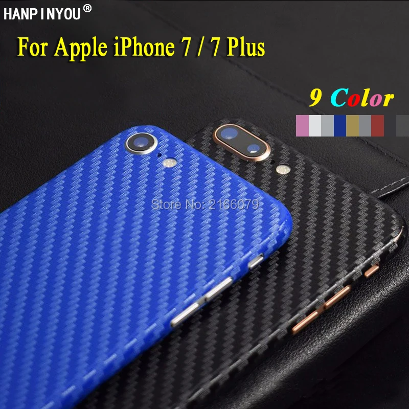 For Apple iPhone 7 / Plus 7plus New 360 Degree Full Cover Back Decal Skin 3D Carbon Fiber Phone Protective Sticker Film |