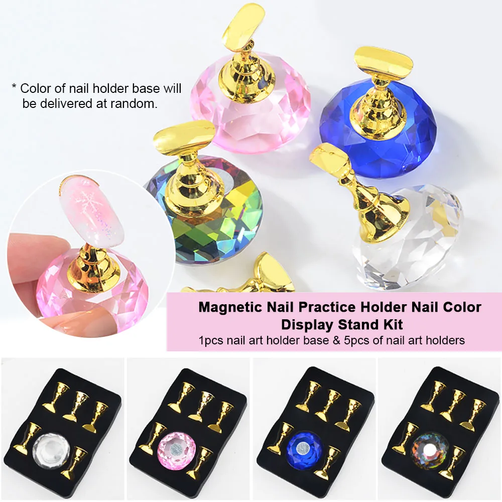Magnetic Nail Practice Holder Set Nail Art Training Display Stand Kit Acrylic Crystal False Nail Tips Holders DIY Manicure Tools
Magnetic Nail Practice Holder Set Nail Art Training Display Stand Kit Acrylic Crystal False Nail Tips Holders DIY Manicure Tools
