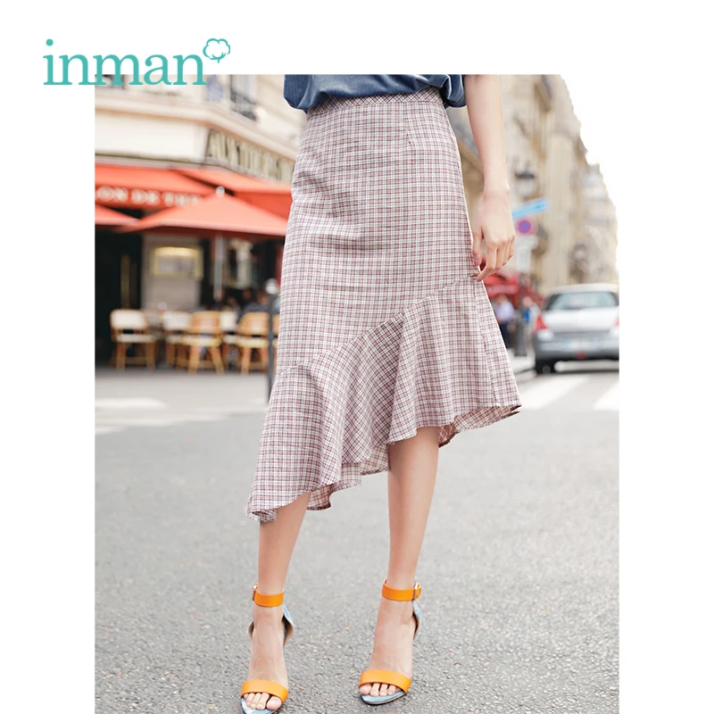 INMAN 2019 Spring New Arrival High Waist Slim Gentlewoman Literary Retro Plaid Flouncing Women Long Skirt
INMAN 2019 Spring New Arrival High Waist Slim Gentlewoman Literary Retro Plaid Flouncing Women Long Skirt