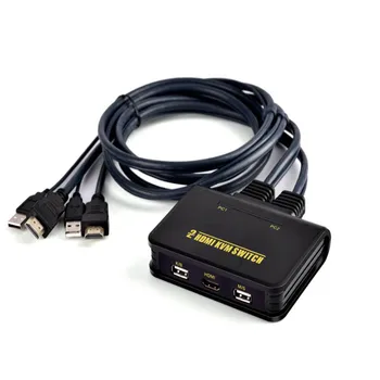 Hotkey Switching 2 Port USB HDMI KVM Switch With Cable For Dual Monitor controller Keyboard Mouse
Hotkey Switching 2 Port USB HDMI KVM Switch With Cable For Dual Monitor controller Keyboard Mouse