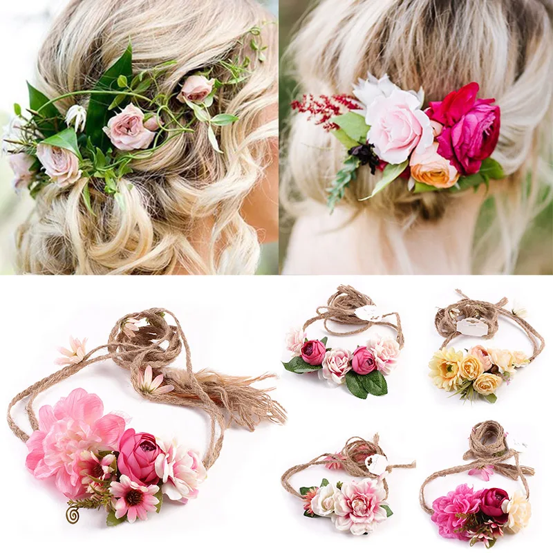 Hot Sale 1PC New Flowers Wedding Bride Wreath Headband Women Girl Floral Hairband Beach Party Hair Accessories
Hot Sale 1PC New Flowers Wedding Bride Wreath Headband Women Girl Floral Hairband Beach Party Hair Accessories