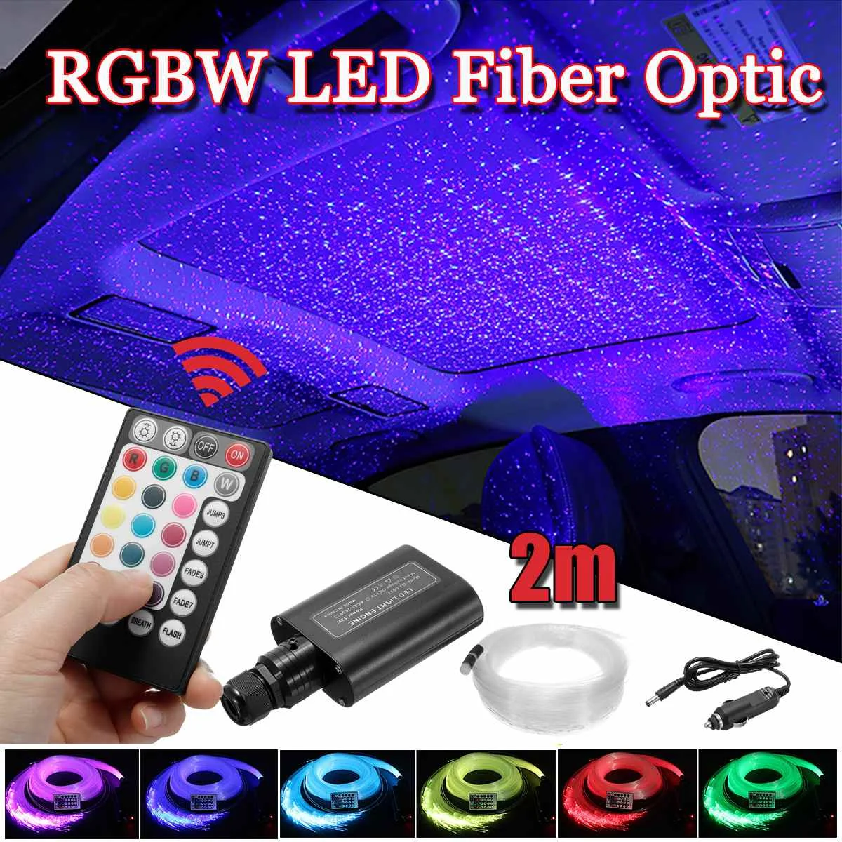 12W RGBW Engine Twinkle LED Fiber Optic Star Sky Ceiling Light 150Pcs Optical Fiber Strands 2m 0.75mm+28 Key Wireless RF Remote
12W RGBW Engine Twinkle LED Fiber Optic Star Sky Ceiling Light 150Pcs Optical Fiber Strands 2m 0.75mm+28 Key Wireless RF Remote