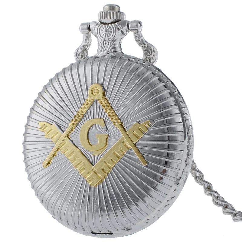 Cool Silver & Golden Masonic Freemason Freemasonry Theme Alloy Quartz Fob Pocket Watch With Necklace Chain
Cool Silver & Golden Masonic Freemason Freemasonry Theme Alloy Quartz Fob Pocket Watch With Necklace Chain