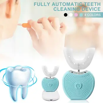 Portable 360 Degree Electric Toothbrush Smart Full-automatic Variable-frequency Teeth Cold Light Whitening USB Charging
Portable 360 Degree Electric Toothbrush Smart Full-automatic Variable-frequency Teeth Cold Light Whitening USB Charging