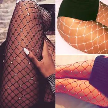 Women's Fashion Solid Sexy Bling Crystal Rhinestone Fishnet Pantyhose Tights Thin Summer Stockings
Women's Fashion Solid Sexy Bling Crystal Rhinestone Fishnet Pantyhose Tights Thin Summer Stockings