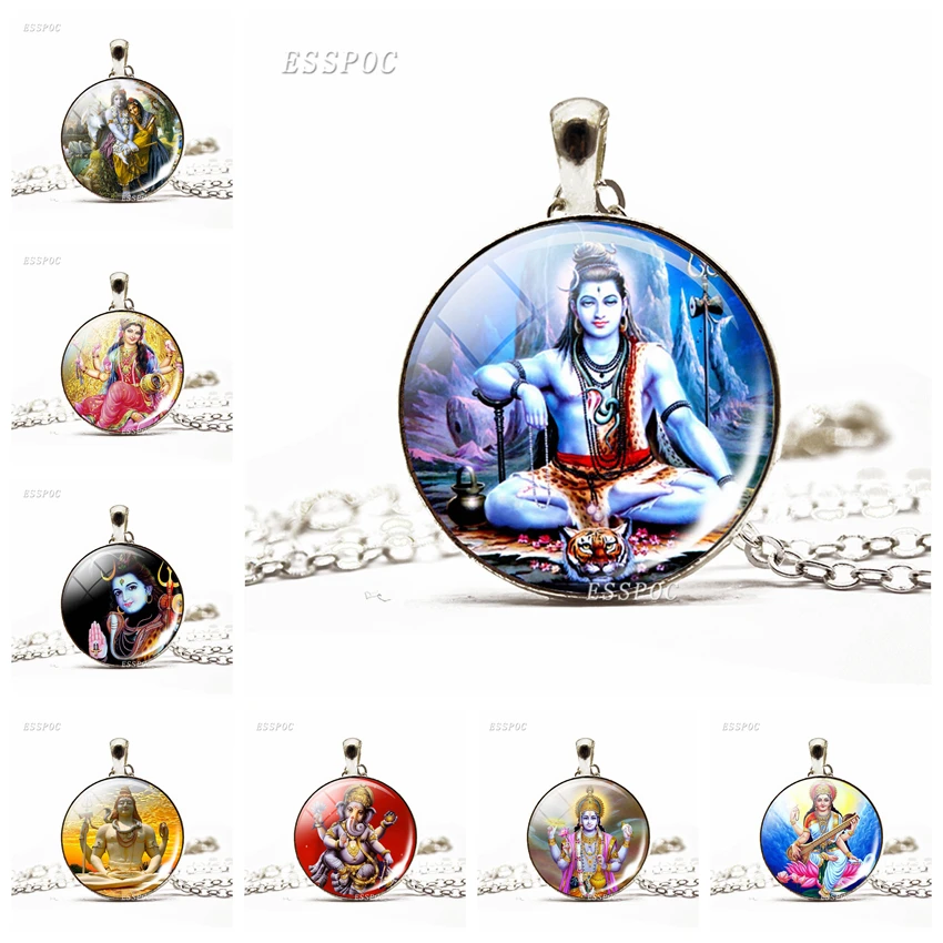 Krishna and Radha Amulet Necklace Glass Cabochon Jewelry Silver Chain Lakshmi Pendant Hinduism Lord Shiva Necklace Women Gifts
Krishna and Radha Amulet Necklace Glass Cabochon Jewelry Silver Chain Lakshmi Pendant Hinduism Lord Shiva Necklace Women Gifts